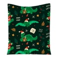 thumbnail image 1 of Manta Navideña Con Muñeco De Nieve Y Dinosaurio, Suave Y Acogedora, De Lana, Franela Y Microfibra, Para Sofá Cama., 1 of 3