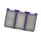 thumbnail image 4 of Caja transparente para anzuelos y cebos con divisores desmontables. Caja para señuelos de pesca. Púrpura, 4 of 8
