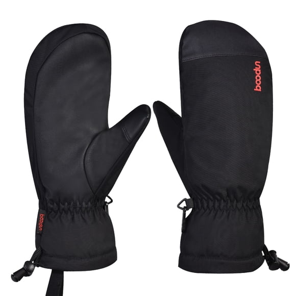 Mitones de esquí Guantes cálidos de invierno a prueba de viento resistentes al agua guantes de nieve BOODUN Mitones de esquí