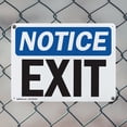 thumbnail image 5 of (2 Pack) Exit OSHA Notice Sign 10 Inch X 7 Inch Indoor / Outdoor Rust-Free Aluminum Metal Signs for Workplace, Workshop, and Construction Site, Made in the USA, 5 of 8