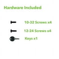 thumbnail image 7 of NavePoint Server Cabinet Case 19 Inch Rack Mount DJ Locking Lockable Deep Drawer with Key 2U, 7 of 7