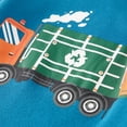 thumbnail image 5 of Popshion Toddler Boys Girls Pajamas Green Car Print 100% Cotton 2 Piece Long Sleeve Sleepwear 5T/, 5 of 7