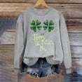thumbnail image 5 of VKOYWKM Chandails de la Saint-Patrick à Manches Longues, Col Rond, Chandails à Enfiler, Hauts, Graphique « Lucky Four Leaf », Chandails de la Saint-Patty Cadeaux pour Dat, 5 of 5