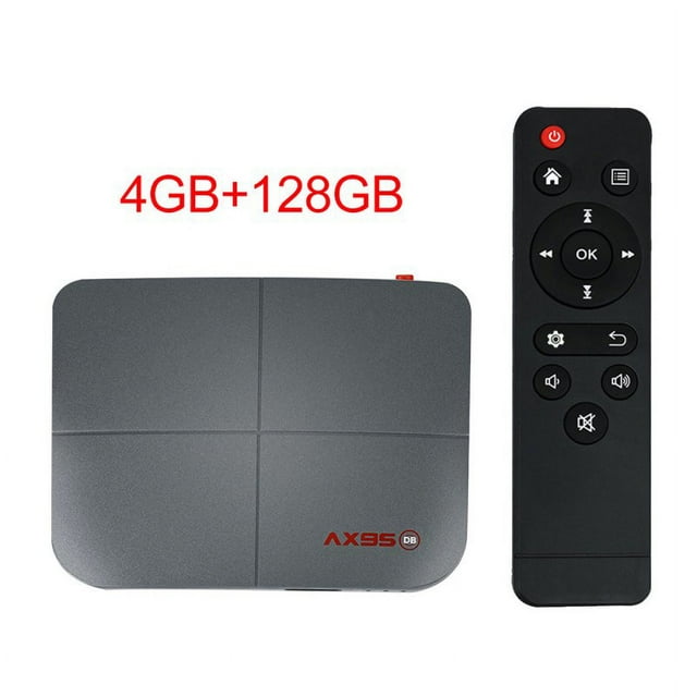 Pour Android 9.0 Boîtier Tv 10.0 Lecteur Multimédia 4+218g Boîtier Tv Intelligent Récepteur Tv Prise 4+128G_US