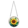 thumbnail image 3 of Acrylic Jigsaw Puzzle Suncatcher-Galactic Colorful Birds, Stained Glass Window Hanging, Home Decor Creative Mom Gifts, Birthday Gifts for Women,Wife, Sisters, Aunt, Besties 7.4in, 3 of 6