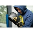 thumbnail image 4 of Adidas Adult Wear-Resistant Boxing Gloves for Sparring, BLACK & YELLOW, 12 oz, 4 of 9