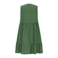thumbnail image 6 of GEWSEY Womens Summer Mini Dresses Casual Ruffle Flowy Tiered Sleeveless Sundresses Swing A Line Beach Short Dress (Green, XL), 6 of 6