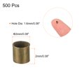 thumbnail image 2 of Uxcell 500 Pack 2x2mm Crimp Tube Beads Making Crimp End Spacer Bead, Bronze, 2 of 5