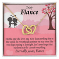 thumbnail image 3 of To My Fiancee We Are Like Two Ships Passing In The Night Inseparable Necklace, 3 of 7