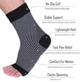 thumbnail image 5 of CFR Plantar Fasciitis Socks - Compression Foot Sleeves - Ankle Brace Arch Support - Pain Relief for Heel Spurs, Edema, Achilles Tendonitis, 5 of 8