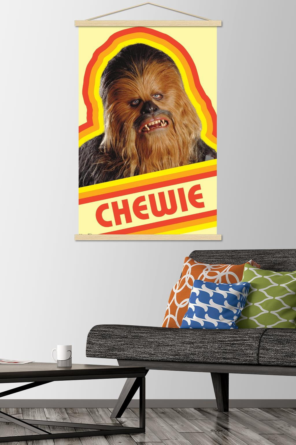 Star Wars: Saga - Chewie Wall Poster with Wooden Magnetic Frame, 22.375" x 34"