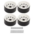 thumbnail image 1 of <p>Rc Car Wheel Rim 4PCS RC Wheel Rim Set Zinc Alloy Steel Universal 1.9 Inch 10 Rims RC Crawler Car Wheel Hub For Axial SCX10 II III</p>, 1 of 7