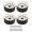 White, variant on Nieyigj 4PCS RC Wheel Rim Set Zinc Alloy Steel Universal 1.9 Inch / 4.8 cm 10 Rims RC Crawler Car Wheel Hub for Axial SCX10 II III Titanium