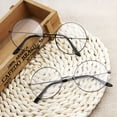 thumbnail image 2 of GJX 2026 New Metal Frame Round Glasses Clear Lens Glasses Lightweight Circle Eyeglasses for Women Men, 2 of 6