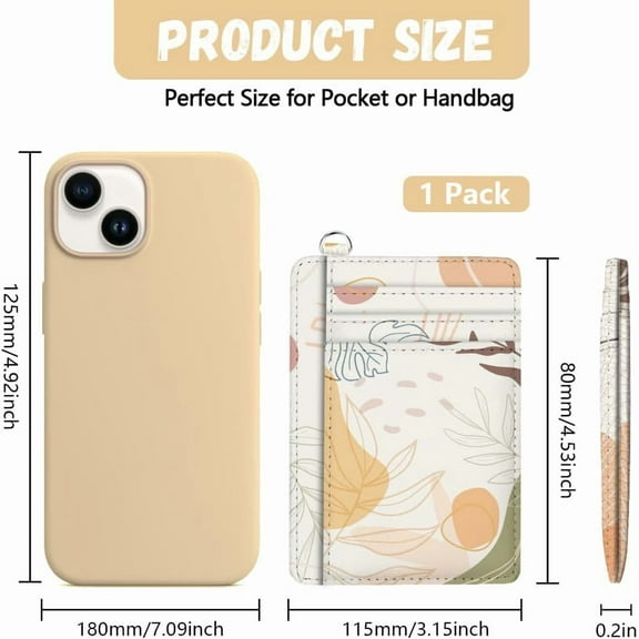 RFID Blocking Credit Card Holder for Women - Style PU Leather Slim Wallet with ID Window 6 Card Slots and Cash Pocket - Perfect for Travel and Gifts