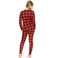 thumbnail image 3 of Stretch Is Comfort Oh so Soft Youth Girl's Set Long Sleeve Crew and Leggings Buffalo Plaid X-Small, 3 of 6
