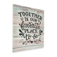 thumbnail image 4 of Inkdotpot Stretched Canvas Quotes Wall Art Decor, Together Is Our Favorite Place To Be Wall Decor- 12x15 Rustic Wall Art Sign- Farmhouse Decor Faux Plaque Sign, 4 of 8