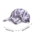 thumbnail image 3 of 3D Printed Baseball Cap For Men And Women Tie Dye Adjustable Snapback Hat Summer Outdoor Sun Unisex, 3 of 6