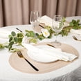 thumbnail image 4 of Mrehloy 14 x20 inch Oval Braided Placemats Set of 6,  Table Mats for Dining Tables Washable Heat Resistant Boho Place Mats for Daily ,Beige, 4 of 7