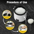 thumbnail image 3 of TEMOGU-Rice Cooker Small, 3-Cup Cooked (1.5 Cup Uncooked) Mini Rice Maker with Bento Box & Nonstick Pot - for Grains, Soup, Oatmeal, Keep Warm, Black, 3 of 4