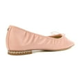 thumbnail image 5 of Sam Edelman Meg Cali Rose Blush Nude Leather Squared Toe Classic Ballet Flats (Cali Rose, 8), 5 of 6