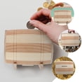 thumbnail image 4 of OULII Desktop Coin Container Wooden Bank Coin Counting Jar for Family Holiday Use 1 Set, 4 of 6