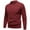 Red, variant on Men's Fall Winter Sweater Tops Long Sleeve Casual Crew Neck Button Solid Color T Shirts Knitwear Pullover Comfy Stretchy Soft Cozy Shirts Blouses