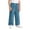 Sky Blue, variant on Girls Linen Pants Wide Leg School Uniform Pants Cozy Elastic Waist Summer Casual Beach Loungewear Trousers with Pockets Beige 9-10Y
