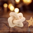 thumbnail image 1 of HIAKDOFT Beige Wooden Chain Link Decor for Coffee Table Rustic Home and Office Desktop Ornament, 1 of 5