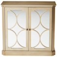 thumbnail image 3 of Pilaster Designs Jaxon 2-door Contemporary Wood Accent Display Cabinet in Gold, 3 of 8