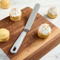 thumbnail image 3 of Spatule à Glaçage de toutes occasions Mainstay en Acier Inoxydable de pâtisserie, Grise, 3 of 9