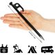 thumbnail image 4 of 12 clavijas de acero para tienda de campaña, estacas largas y resistentes para acampar y al aire libre, ideales para terrenos normales y duros, 20 cm, 4 of 5