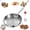No Lid, variant on Titanium Nonstick Frying Pan with Lid, 5-Layer Titanium Composite Cooking Pan, Hammered Textured Surface, Scratch-Resistant Multifunctional Skillet for Everyday Cooking