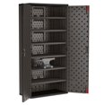 thumbnail image 3 of Suncast 80-Inch 6-Shelf Storage Cabinet Locker for Garage, Black, 3 of 5