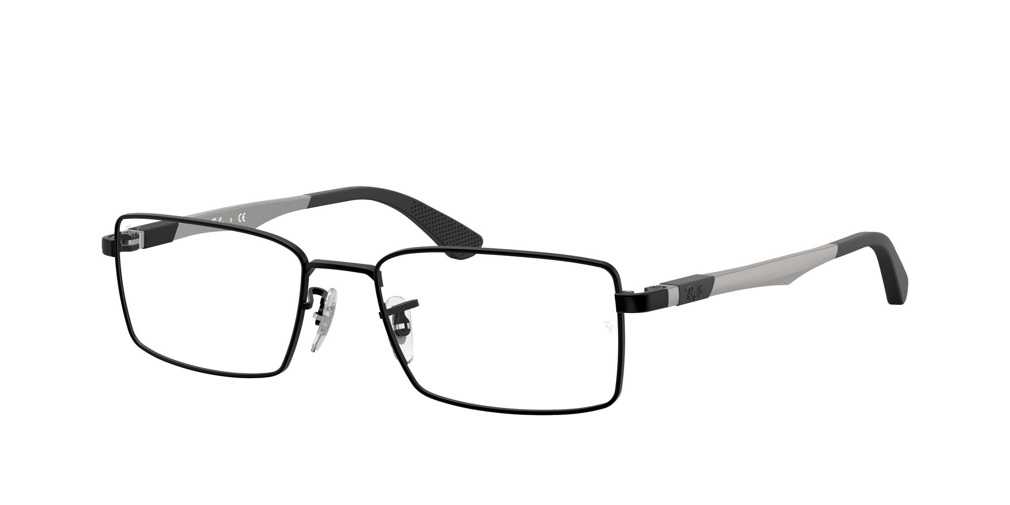 Ray-Ban Unisex Size 54 Rectangular RB6275 Optics Prescription Eyeglasses with Case, Matte Black