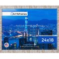 thumbnail image 3 of ArtToFrames 24x18 Inch - 61x46 CM Multi Puzzle Frame for 300 piece Puzzles.3.75 Inch Custom Wood Puzzle Frames, white wash - Comes with Economy Acrylic, 3 of 6