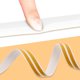 thumbnail image 4 of 2 tiras de sellado anticolisión para puertas, insonorizadas, de 5 m, 4 of 6