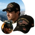 thumbnail image 2 of USA 250th Anniversary Commemorative Hats Festive Celebration Retro Embroidered Patriotic Independence Day Unisex Baseball Caps, 2 of 6