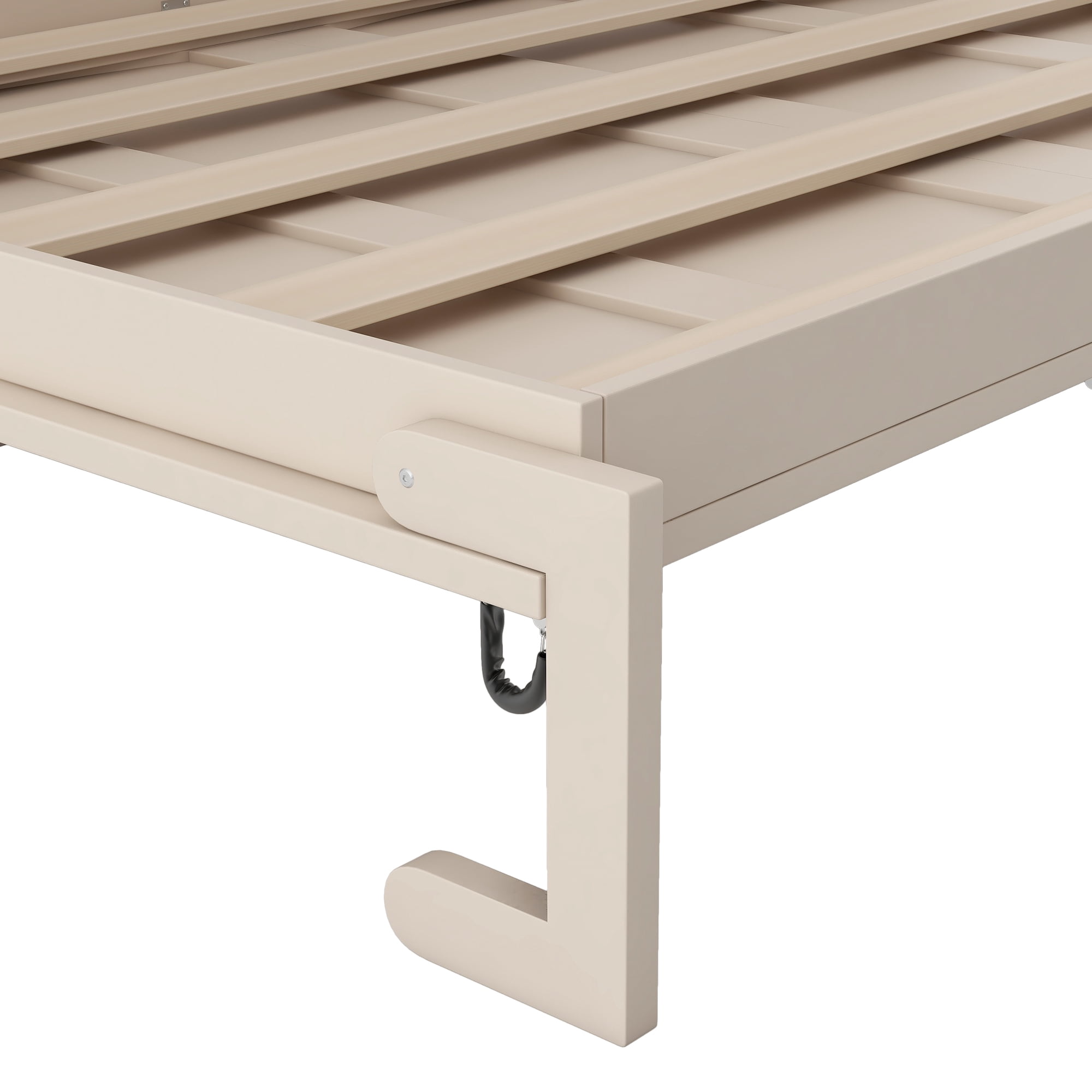 Queen Size Murphy Bed with Storage Cabinets for Space-Saving Guest Room