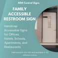 thumbnail image 6 of Ada Central Signs - 6" X9" Family Accessible Restroom Sign - ADA Compliant Tactile Graphics Grade 2 Braille Text | Handicap Accessible Signs for Offices, Hotels, Schools, Apartments, and Restaurants, 6 of 7