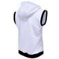 thumbnail image 4 of Miqool Sleeveless Hoodies for Men Zip Up Workout Hoodie Gym Athletic Tank Tops Lightweight Hooded Sweatshirt, 4 of 5