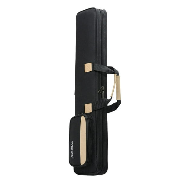 Estuche de transporte para flauta Accesorio Resistente al agua Estuche para flauta resistente al desgaste con Negro 90cm