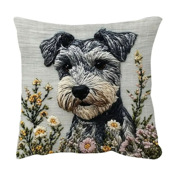 Throw Pillow Covers Plush Pillowcase 18 Inch Cute Embroidery Decorative Throw Pillowcase for Sofa Bedroom Living Room Home Decor Sofas for Living Room