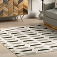 thumbnail image 2 of nuLOOM Fressia Modern High-Low Geometric Area Rug, 5' 3" x 7' 6", Light Grey, 2 of 9