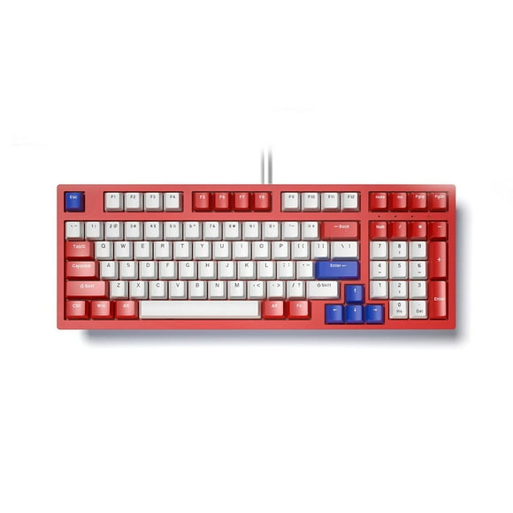 iBlancod Redragon K97 Mechanical Keyboard with Red Switches - 97-Key Wired Gaming Keyboard with 18 RGB Lighting Modes & Quick Media Shortcuts