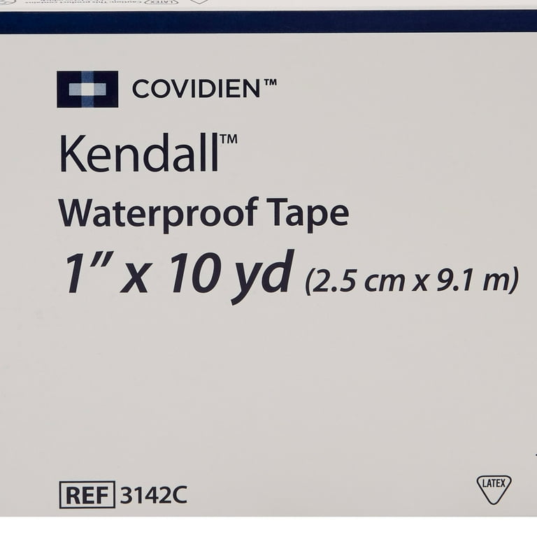 Covidien Kendall 3142C Medical Tape, Waterproof Cloth, 1 in. x 10