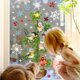 thumbnail image 3 of Calcomanías de pared de árbol de Navidad creativas, copos de nieve, pájaros, ventana de vidrio, tienda, gabinete, decoración de festivales, Póster Artístico, decoración Mural, 3 of 4