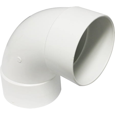 Canplas PVC Sew 6 1/4 Bend Long Turn Pipe - Durable White Polyvinyl Chloride Fitting