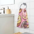 thumbnail image 3 of Yayeee 100% Cotton Hand Towels for Bathroom 16" x 28" Kitchen Towel, Cute Doughnuts Pattern, 3 of 7