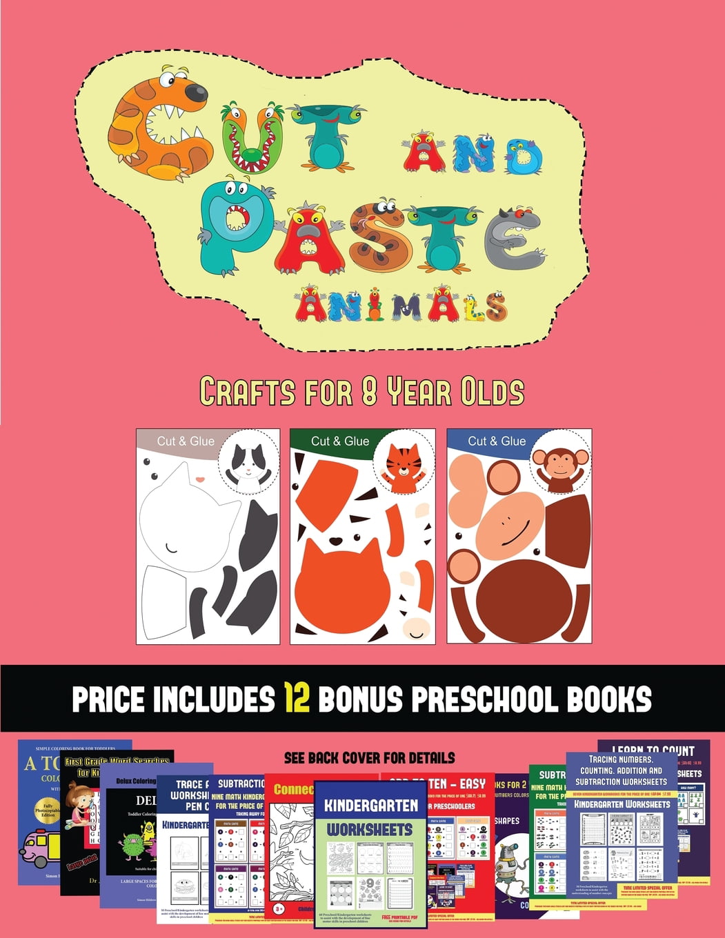 Crafts for 8 Year Olds: Crafts for 8 Year Olds (Cut and Paste Animals